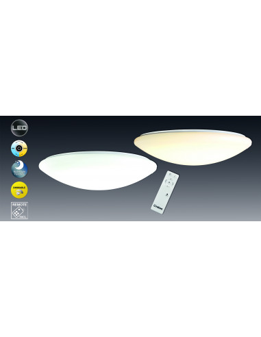 Lampa sufitowa LED z możliwością zmiany barwy światła zimna/ciepła biel Bern Nave Polska 1209901